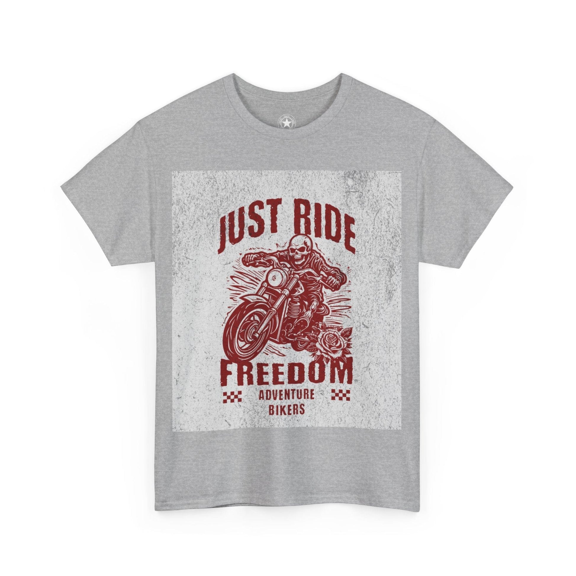 TeeFEVA T-Shirt ABR Loons | "JUST RIDE - FREEDOM - ADVENTURE BIKERS" | Unisex Heavy Cotton Tee