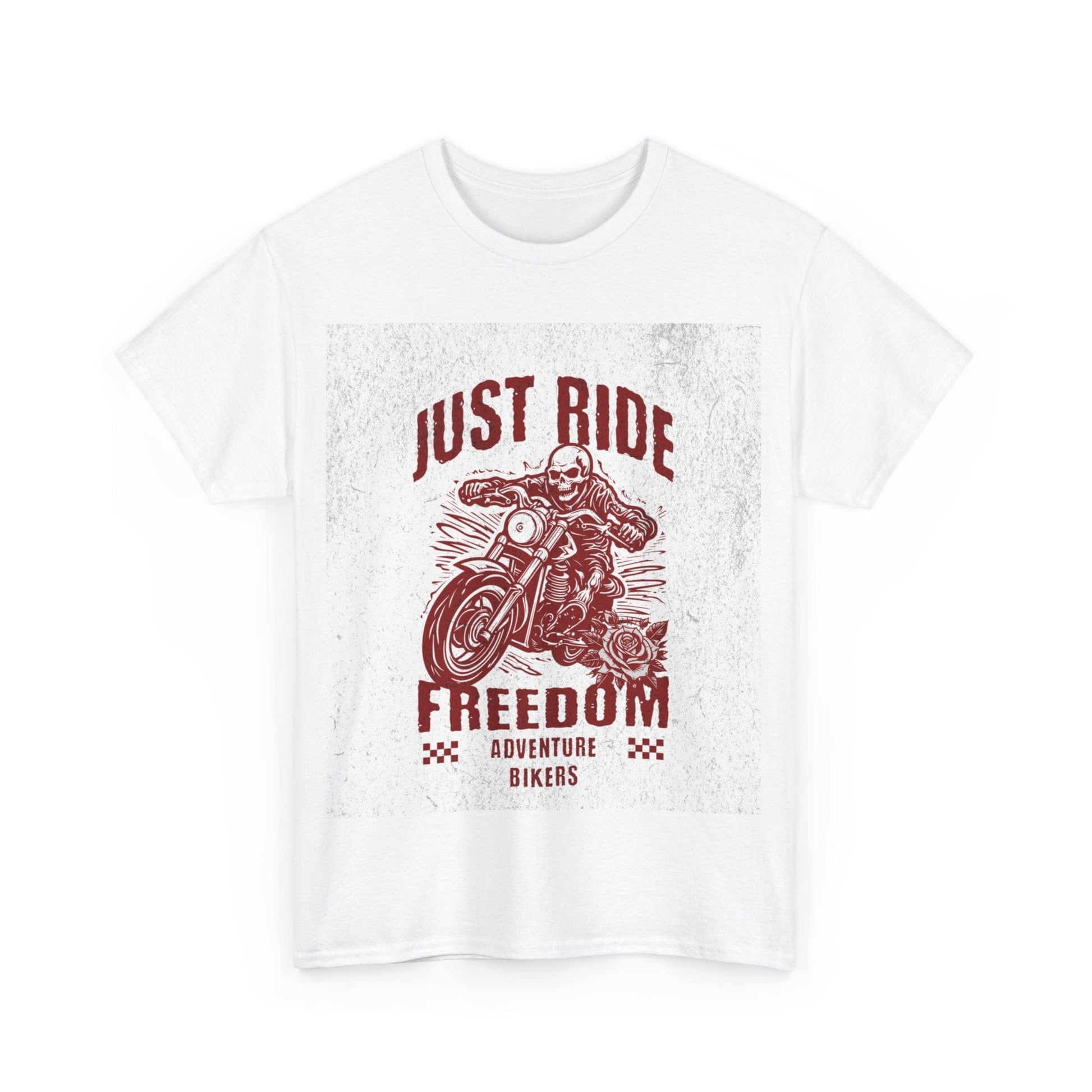 TeeFEVA T-Shirt ABR Loons | "JUST RIDE  FREEDOM  ADVENTURE BIKERS" | Unisex Heavy Cotton Tee