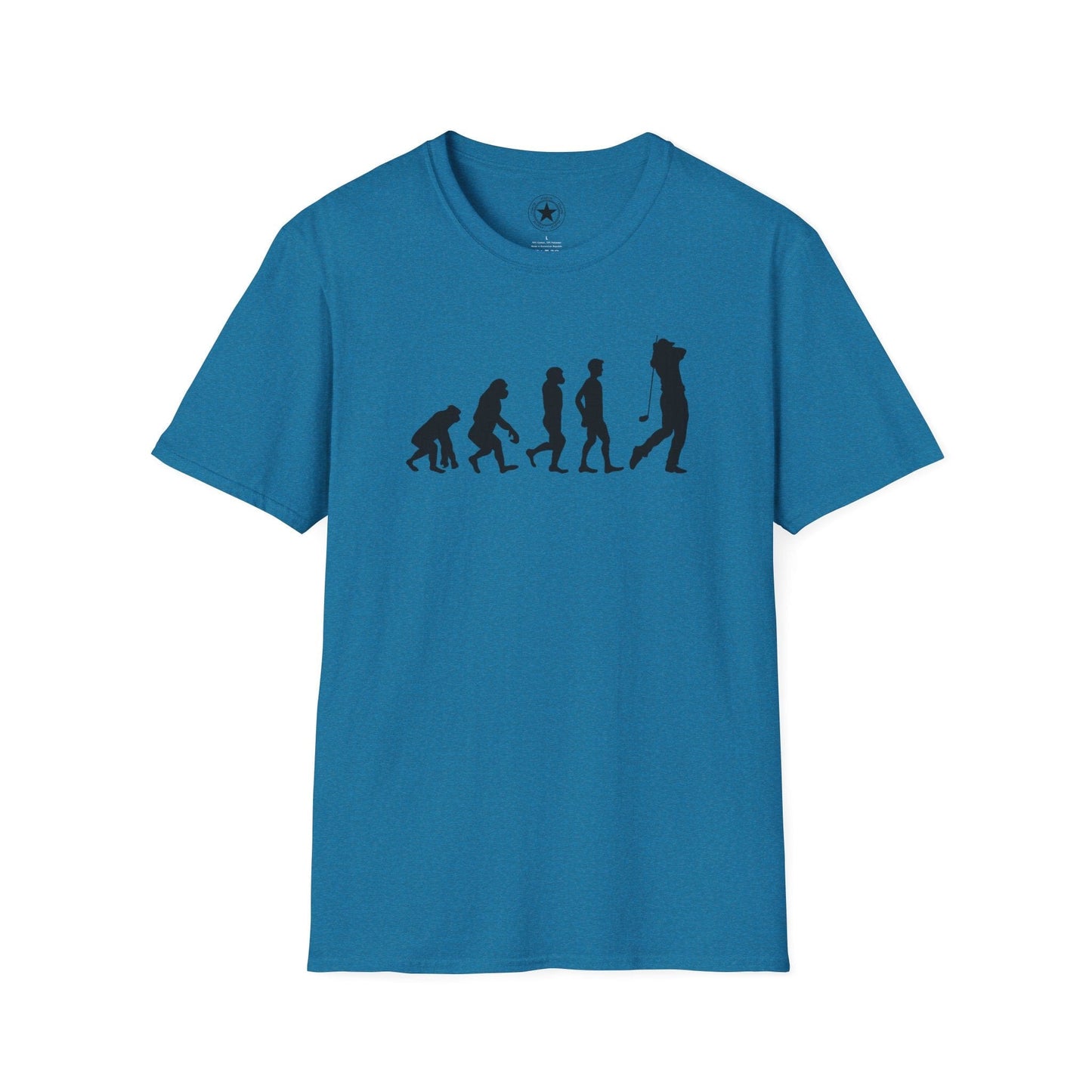 TeeFEVA T-Shirt Evolution Golf (5 Step) : Great Golf Lover T-Shirt, Unisex Soft & Comfortable