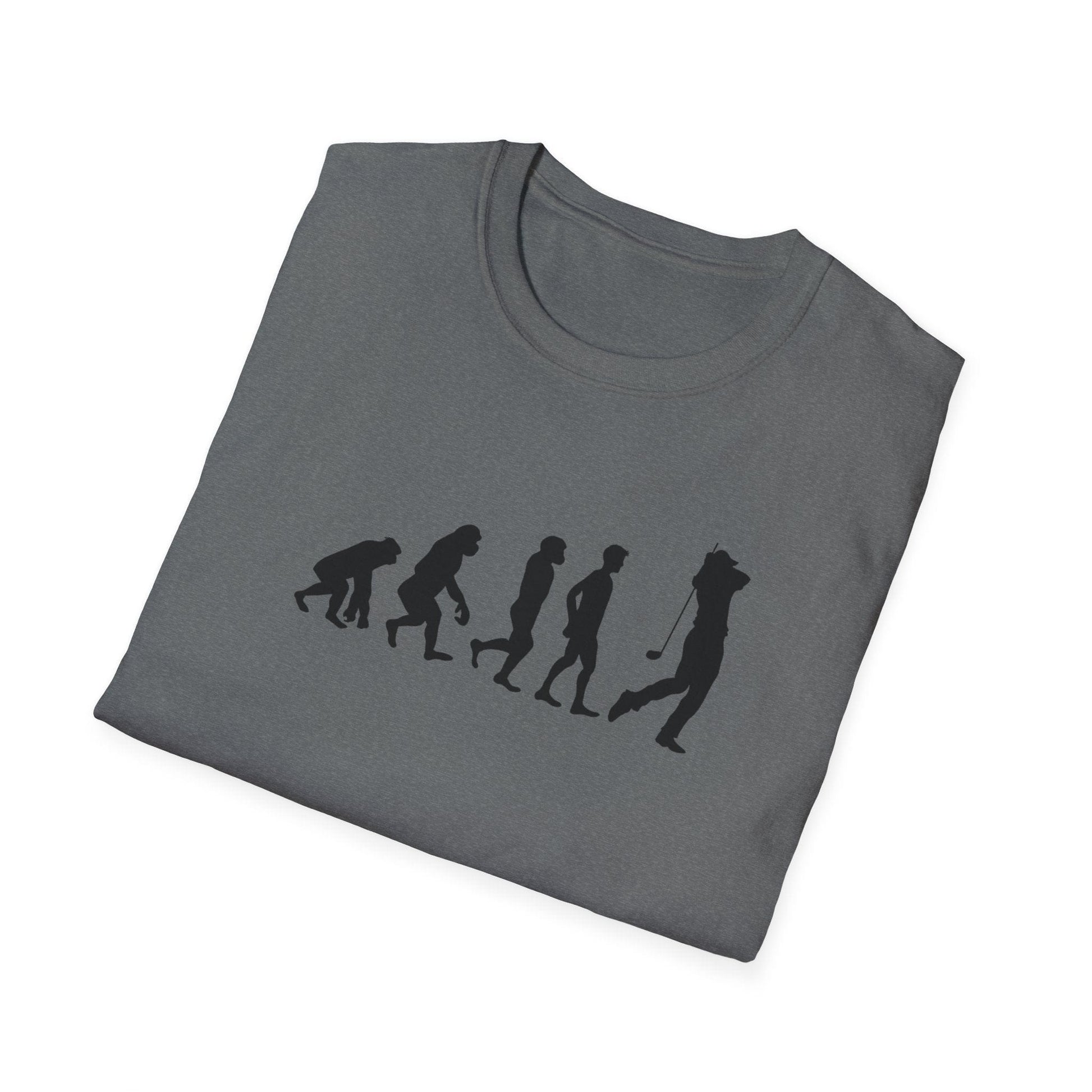 TeeFEVA T-Shirt Evolution Golf (5 Step) : Great Golf Lover T-Shirt, Unisex Soft & Comfortable