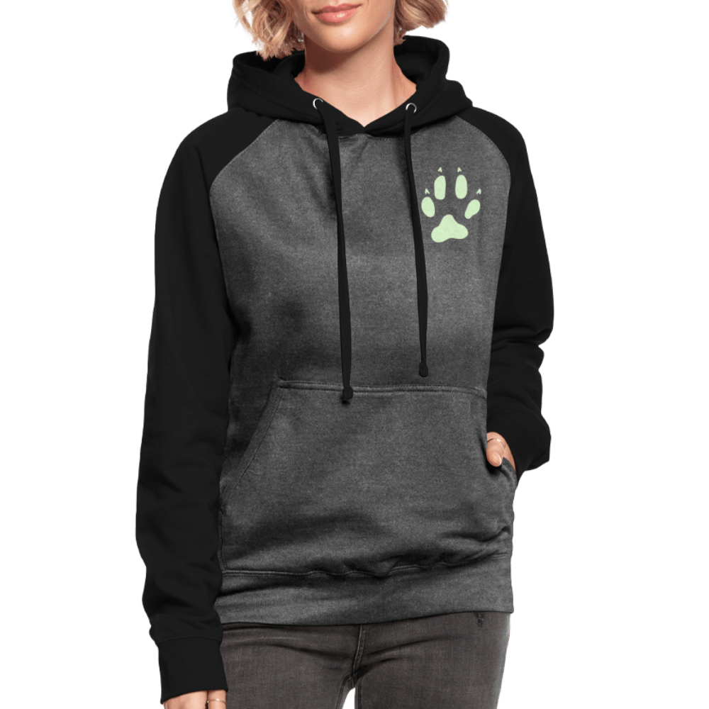 TeeFEVA Unisex Baseball Hoodie | AWDis Unisex Reflective Dog Walkers Hoodie | Heartbeat Paw