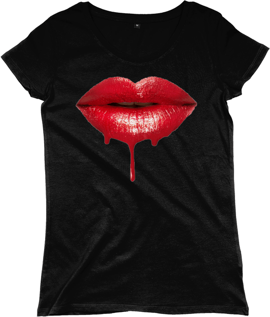 TeeFEVA Clothing Halloween - Women's T-Shirt - Beautiful Vampire Lips