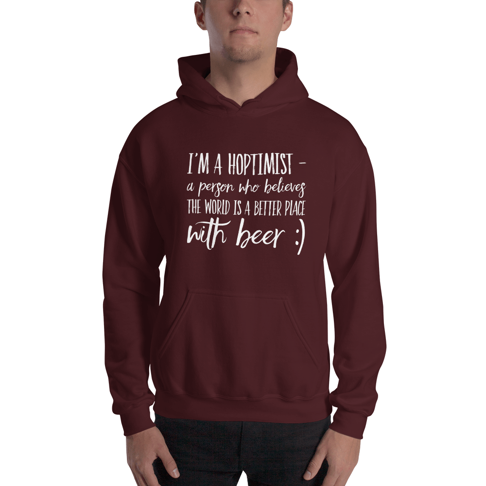 TeeFEVA Hoodie TeeFEVA | Hoodie | Beer | Hoptimist's - A Better Place With Beer...