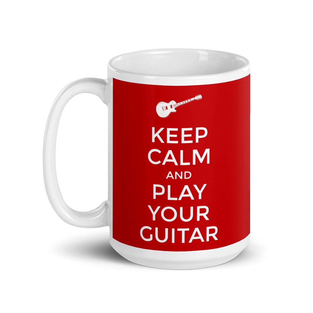 TeeFEVA Mug Keep Calm Mug | Play Your Guitar