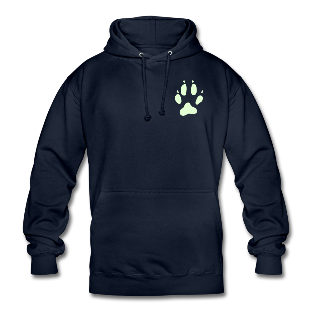 TeeFEVA Unisex Hoodie | AWDis Unisex Reflective Dog Walk Hoodie | Fun High Five/Fur