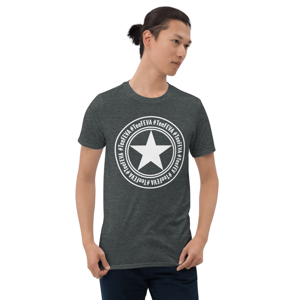 TeeFEVA Unisex TShirt | 8 Point | Main TeeFEVA | White Star Stamp