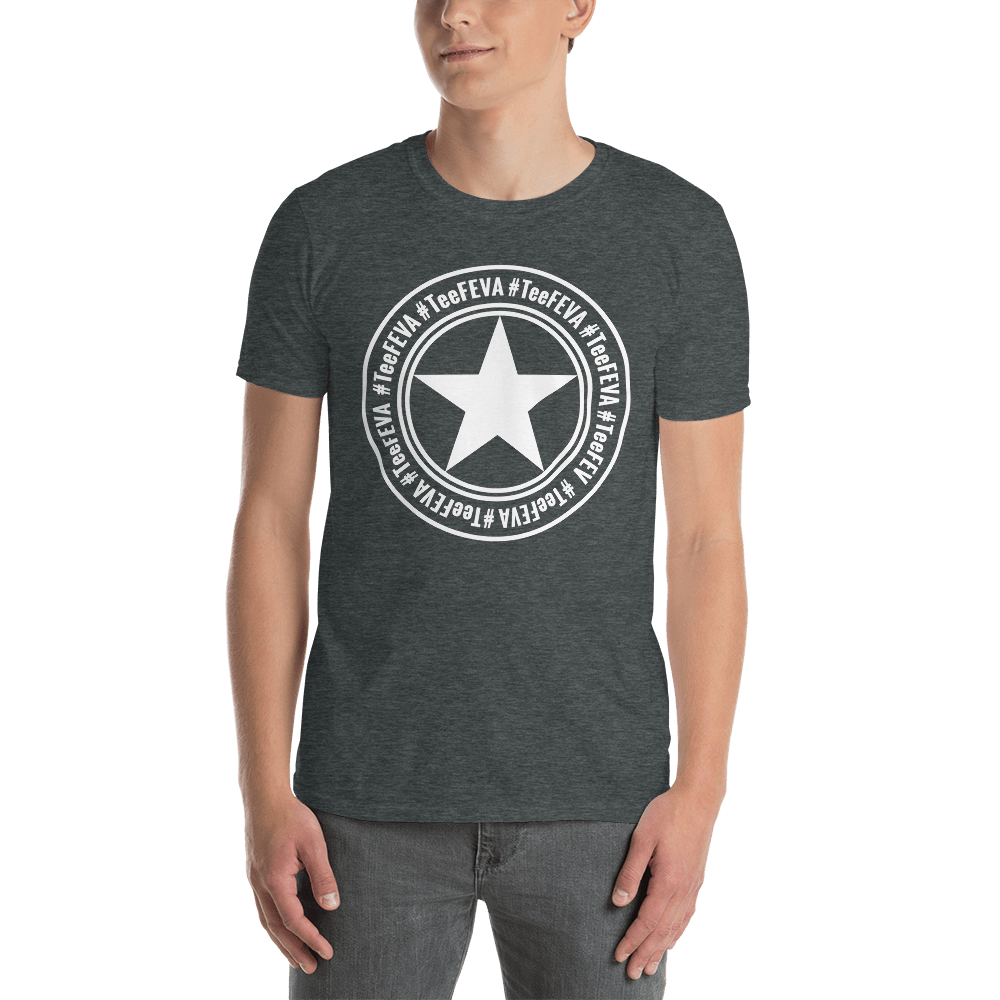 TeeFEVA Unisex TShirt | 8 Point | Main TeeFEVA | White Star Stamp